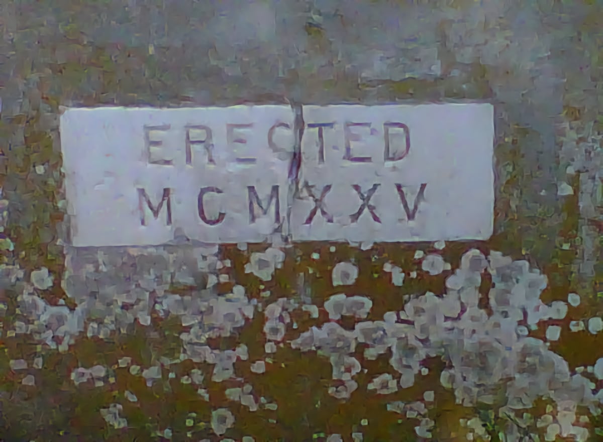 Erected MCMXXV